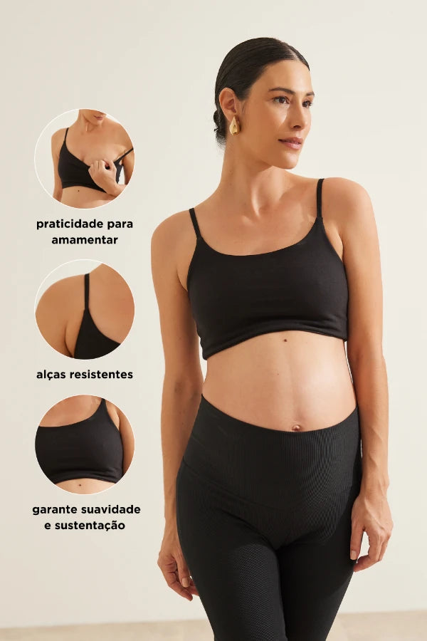 TOP AMAMENTAÇÃO DE ALGODÃO CONFORTO MÁXIMO