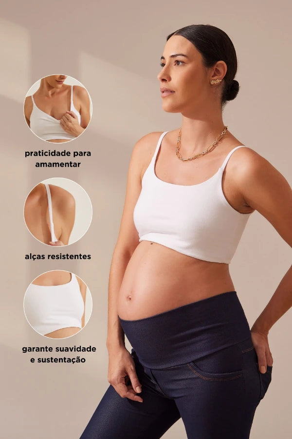 TOP AMAMENTAÇÃO DE ALGODÃO CONFORTO MÁXIMO