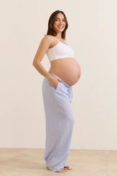 CALÇA SOLTINHA REGULÁVEL COM BOLSO GESTANTE E PÓS-PARTO