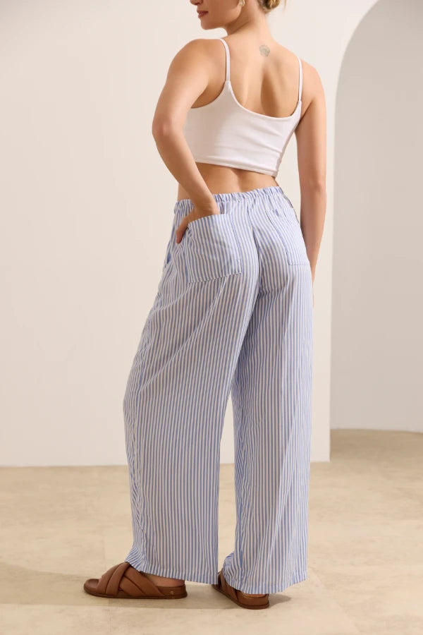 CALÇA SOLTINHA REGULÁVEL COM BOLSO GESTANTE E PÓS-PARTO